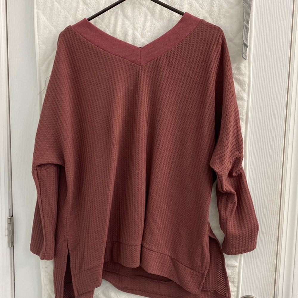SHEIN terracota off shoulder sweater size small
